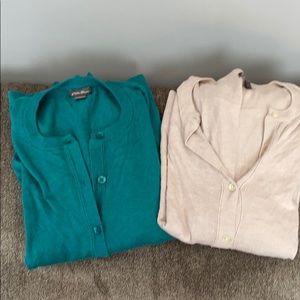 Bundle of 2 Eddie Bauer Cardigan Sweaters